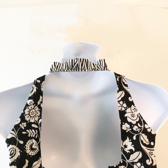 Johnny Martin Summer Halter Dress Size: 3 Black/White - Picture 6 of 11